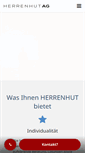 Mobile Screenshot of herrenhut.de