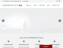 Tablet Screenshot of herrenhut.de